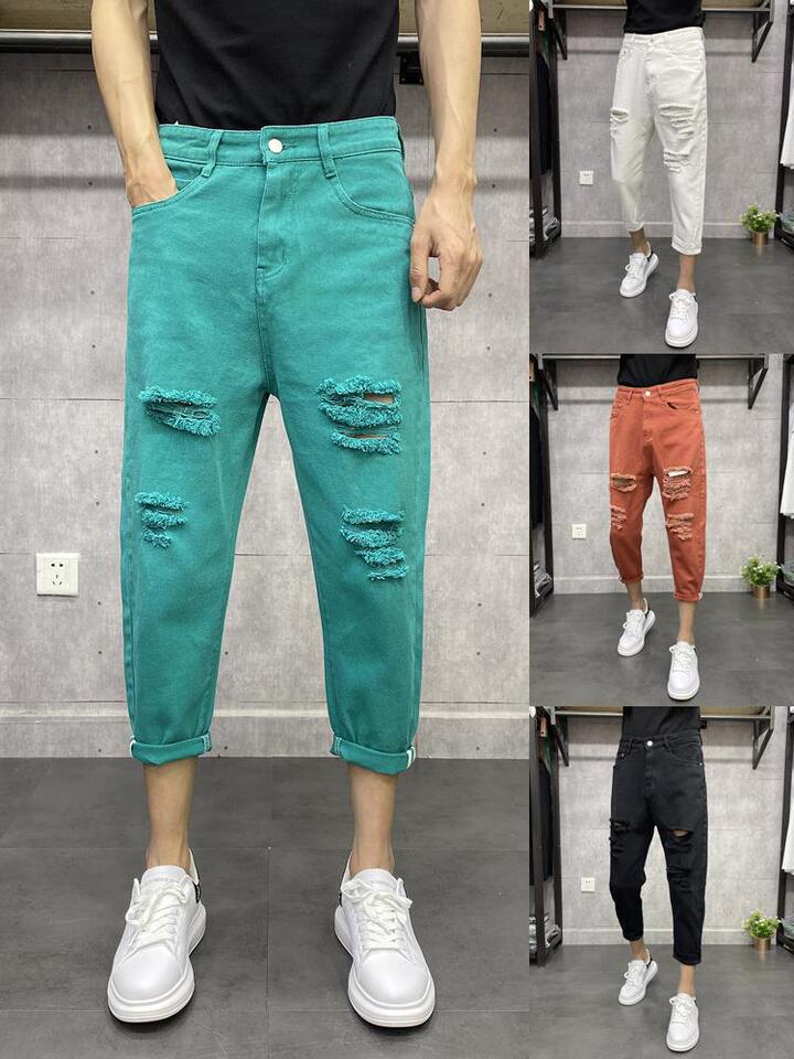 Unisex Casual Daily Denim Jeans - Image 2