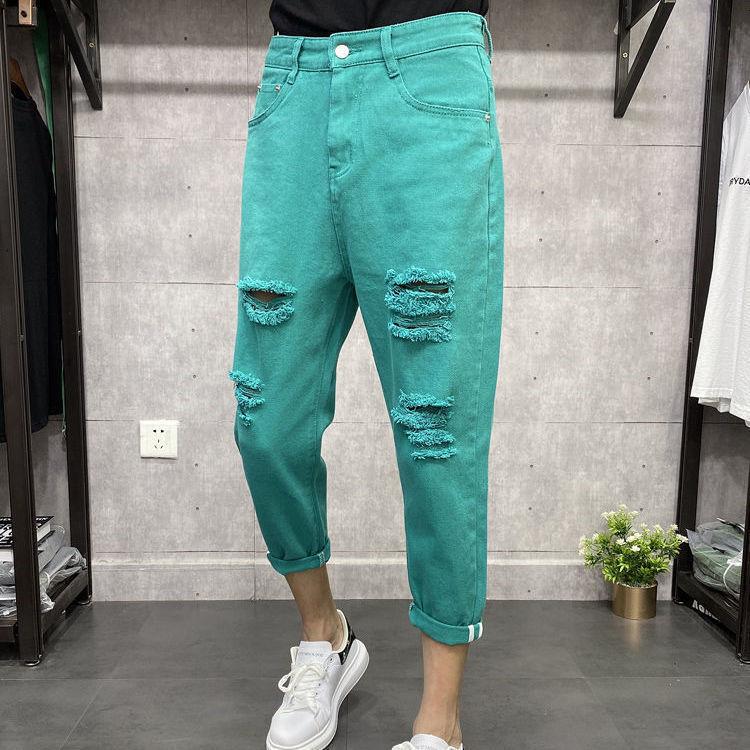 Unisex Casual Daily Denim Jeans - Image 4