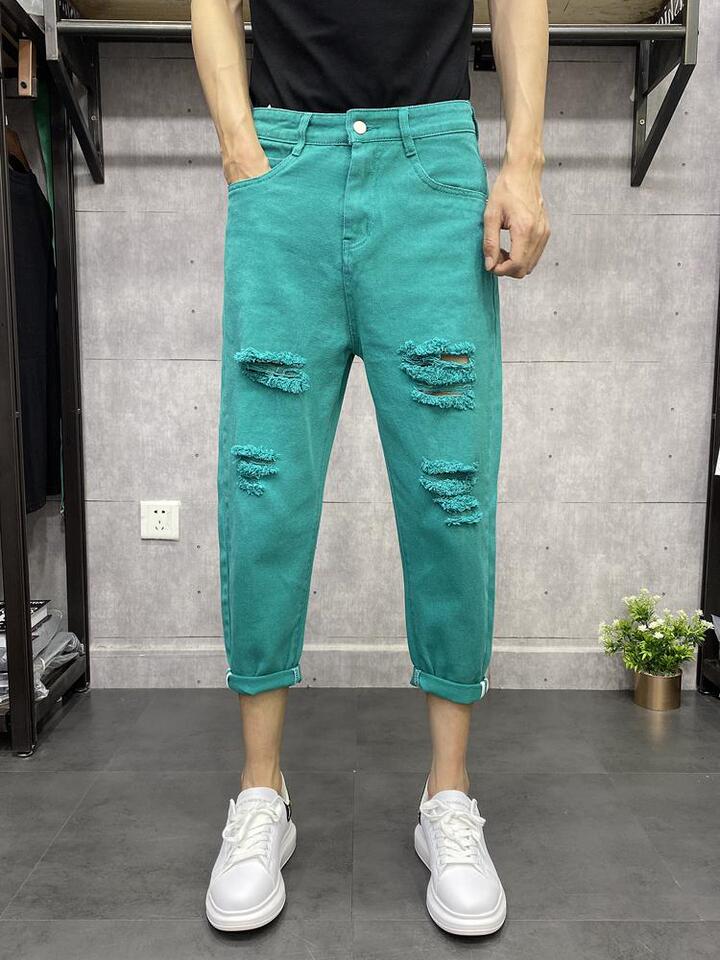 Unisex Casual Daily Denim Jeans - Image 5
