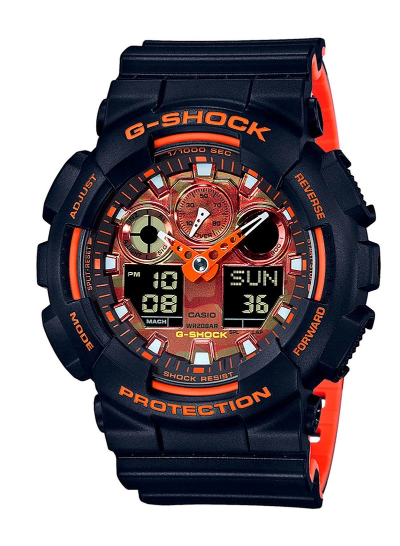 كاسيو ساعة كاسيو رجالي جي شوك GA100BR-1A للرجال تناظرية رقمية - Image 1