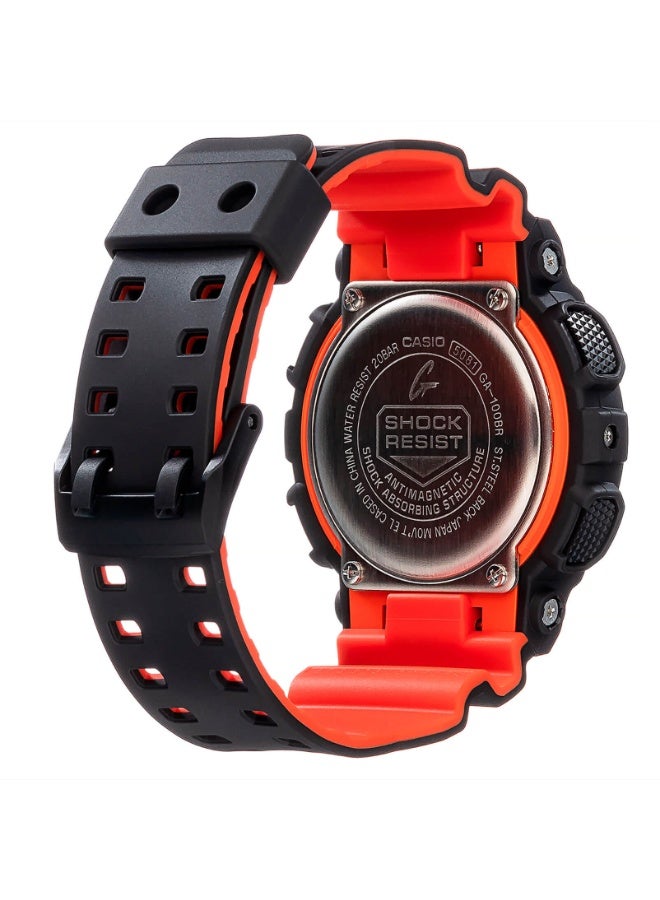 كاسيو ساعة كاسيو رجالي جي شوك GA100BR-1A للرجال تناظرية رقمية - Image 5