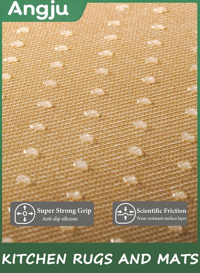 انججو مطبخ حصيرة مجموعة من 2 غير انزلاق مطبخ حصيرة للطابق مطبخ سجاد مدعوم الراحة الوقوف حصيرة مزرعة الماء PVC رغوة مطبخ طابق حصيرة جاري - Image 5