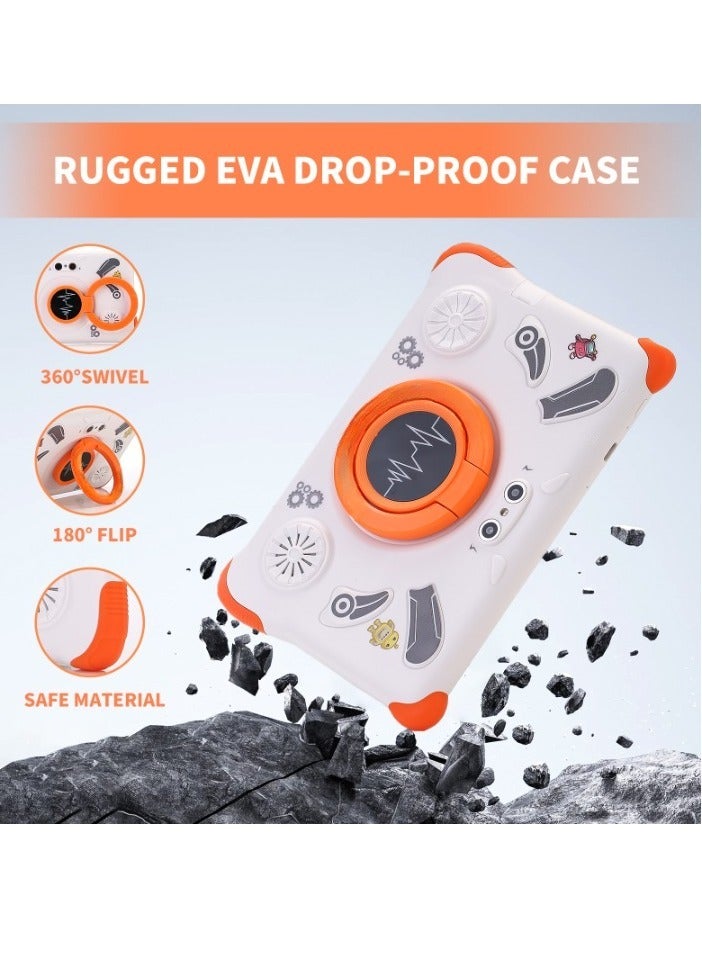 AROAQ T15 Children Tablet, 5G Full Network 7 Inch Smart Learning Kids Tablet, 400mah Battery 4GB RAM 128GB ROM Kids Educational Pad With Quad Core Processor, (1pc, Yellow) - Image 3