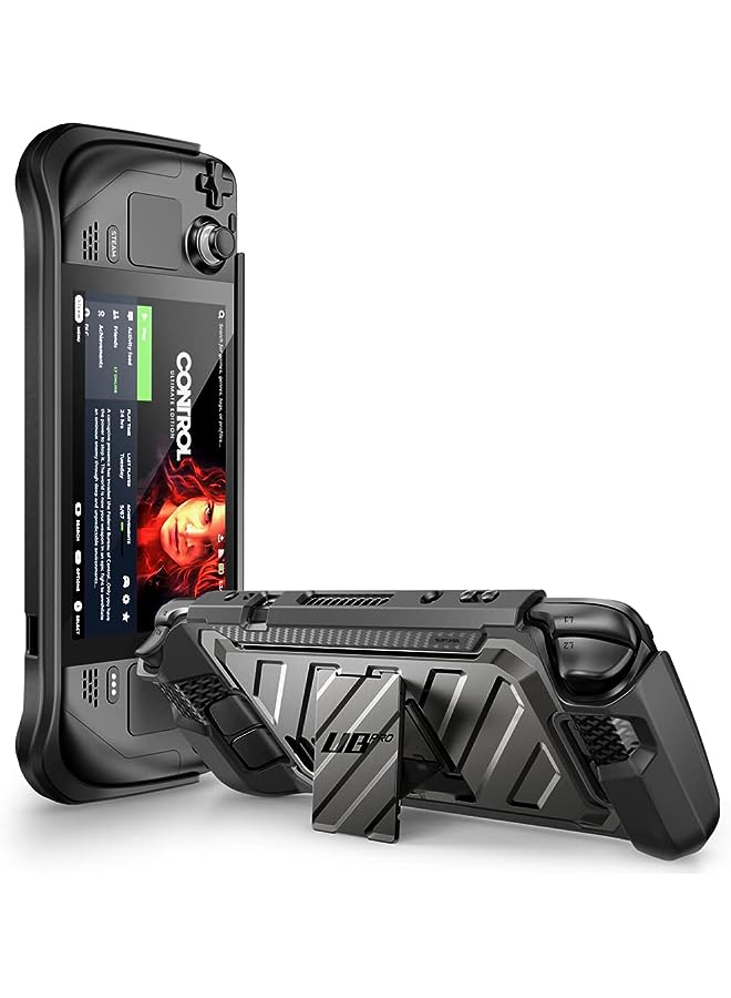 SupCase Unicorn Beetle Pro Series Case for Steam Deck (2022), Rugged Slim Protective Case with Kickstand (Dark) - Image 1