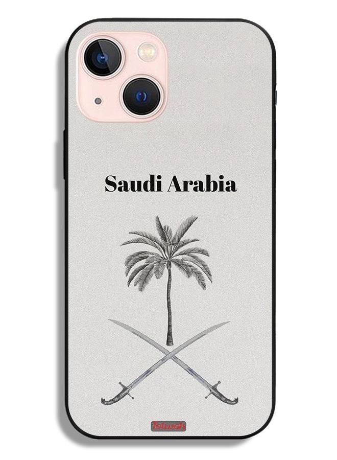 Tolwak حافظة حماية آبل آيفون 13 ميني فنون علامة المملكة العربية السعودية - Image 2