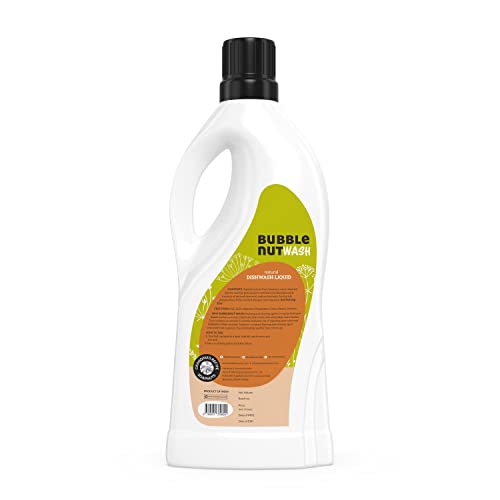 BubbleNut Wash Natural And Organic Dishwash Liquid (1.8 Lits), Soap nuts-based, Baby safe, Eco friendly Herbal Dish washing Liquid, Hypoallergenic, Sensitive Skin (1.8 Lits) - Image 2