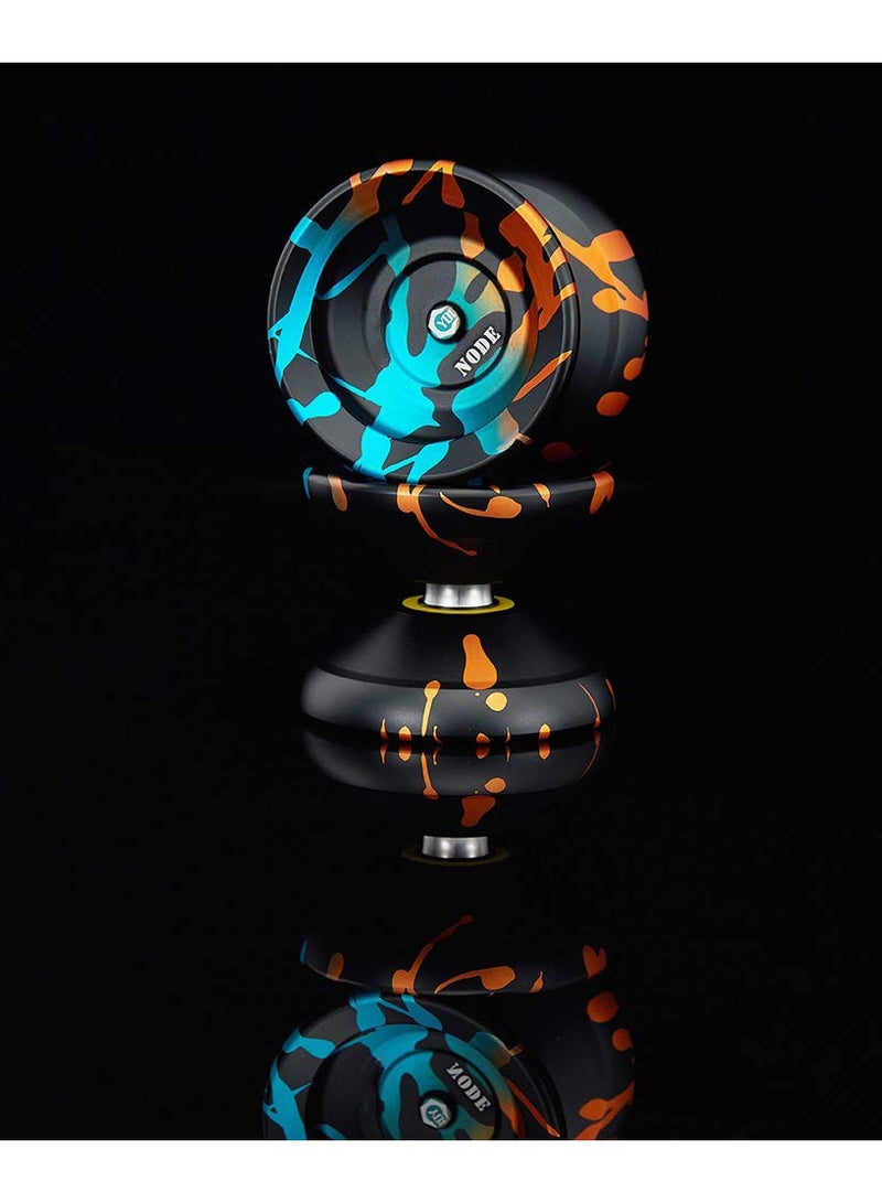 SYOSI Y01 Professional Yoyo Alloy Unresponsive Yoyo, 10 Ball Stainless KK Bearing Yoyo, Long Spinning Time Prettiest for Advanced Player Yoyo for Kids Beginner with Glove Bag and 5 Yoyo Strings - Image 2