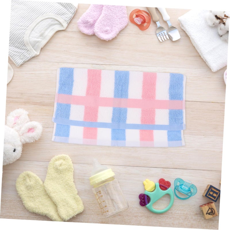 Pink Cotton Bath Towels 3 Pack for Kids Soft Absorbent Face Cloths Fine Workmanship - Image 4