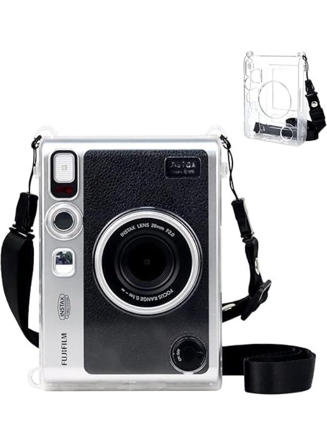 سيلكفكس فوجي ميني EVO حالة الكاميرا الوقائية - حاسوب واضح حالة متوافقة مع كاميرا Instax ميني EVO الفورية مع حزام الكتف القابل للتعديل - Image 1