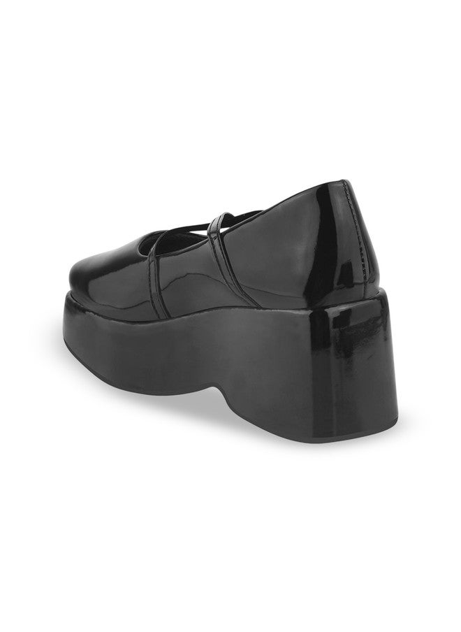Shoetopia أحذية ماري جينز للبنات من شوتوبيا مع كعب عالٍ - Image 2