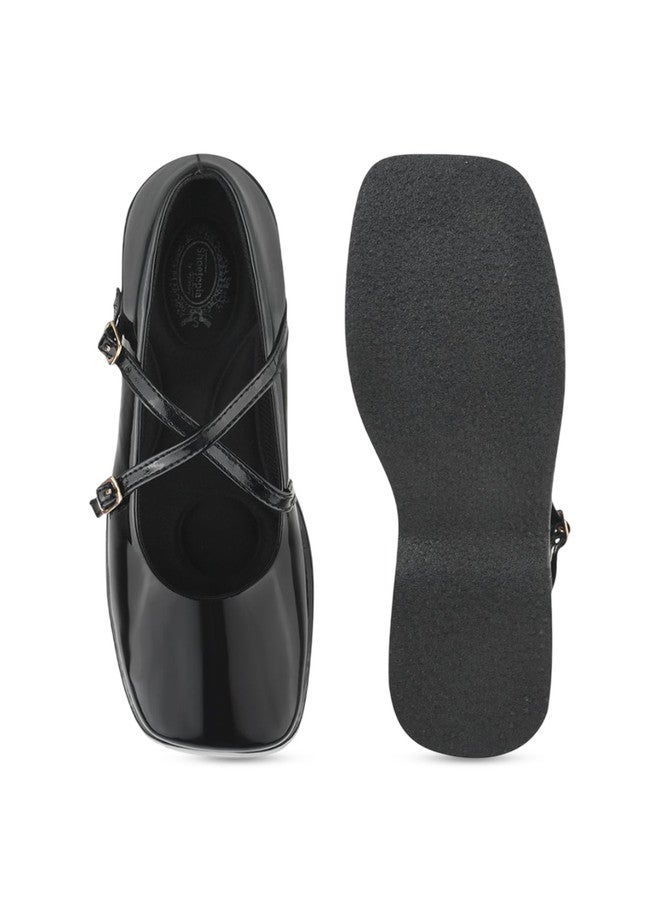 Shoetopia أحذية ماري جينز للبنات من شوتوبيا مع كعب عالٍ - Image 4