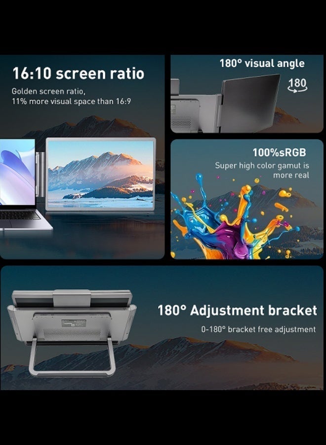 14-inch Dual-screen Portable Monitor FHD 1200P IPS Display 16:10 for Windows/Mac - Image 5