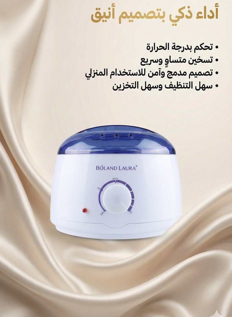 BOLAND LAURA WAX WARMER FOR BOLANDLAURA +300 grams of wax + 20 wooden sticks for wax - Image 5