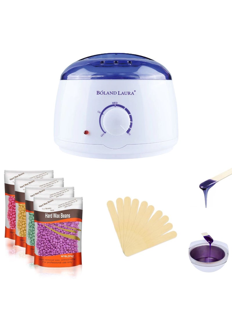 BOLAND LAURA WAX WARMER FOR BOLANDLAURA +300 grams of wax + 20 wooden sticks for wax  - Image 1