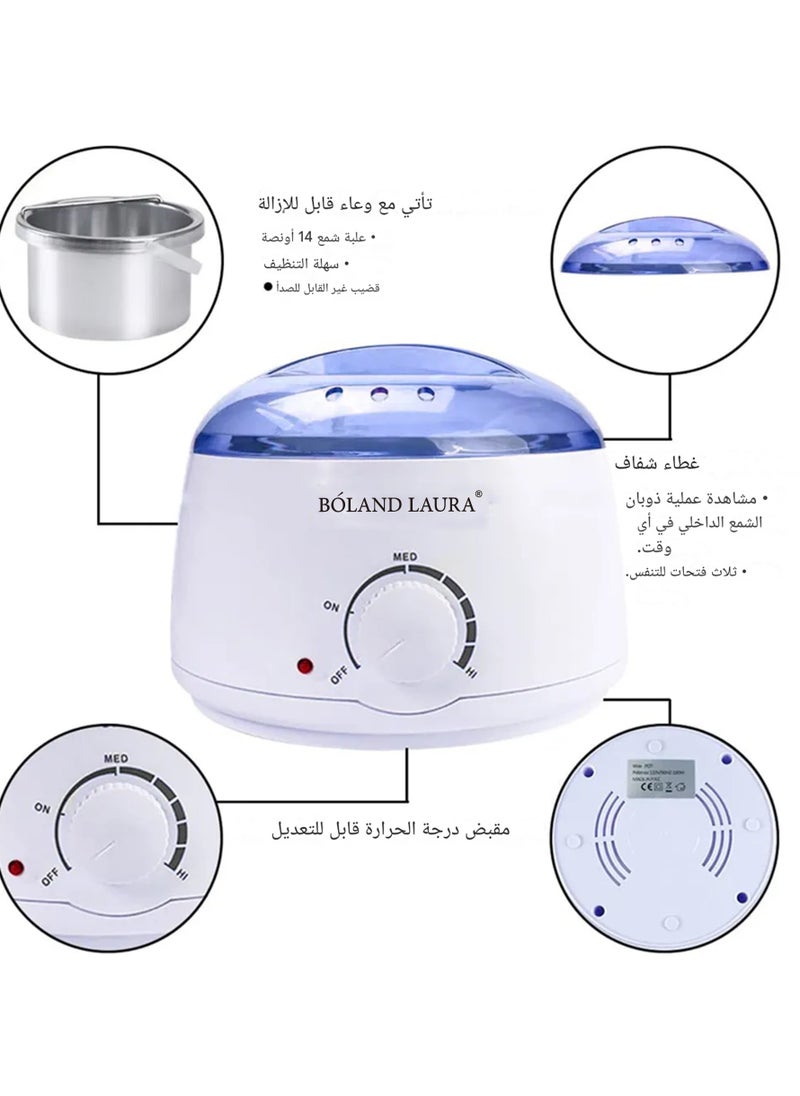BOLAND LAURA WAX WARMER FOR BOLANDLAURA +300 grams of wax + 20 wooden sticks for wax  - Image 3