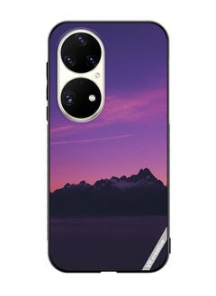 VR CREATIVE Protective Case Cover For Huawei P50 Pro Purple Montain Design Multicolour  - Image 1