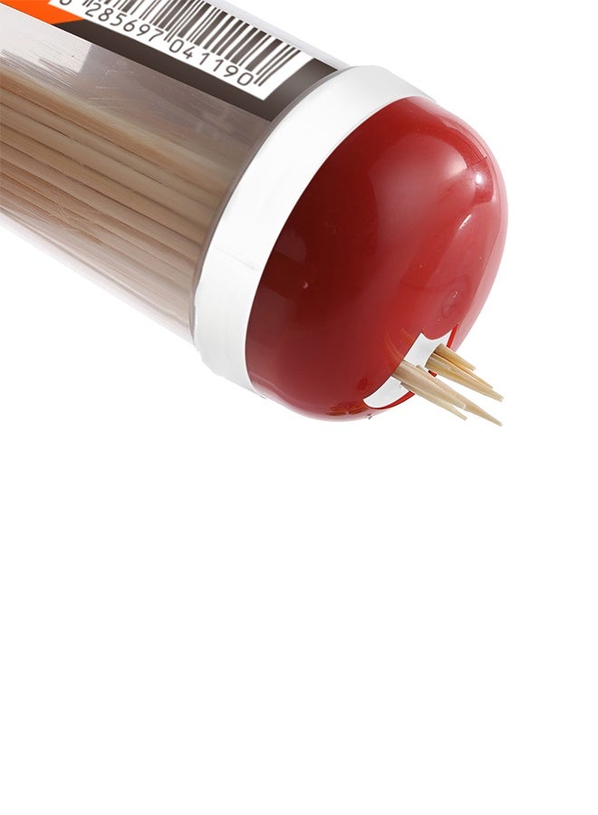 LAWAZIM Small Toothpick Set -10 Piece- Disposable Double-ended Sharp Pointed Picks with Dispenser Container for Enhanced Oral Hygiene and Fruits Garnishes cheese Skewering and DIY Art Craft Projects - Image 4