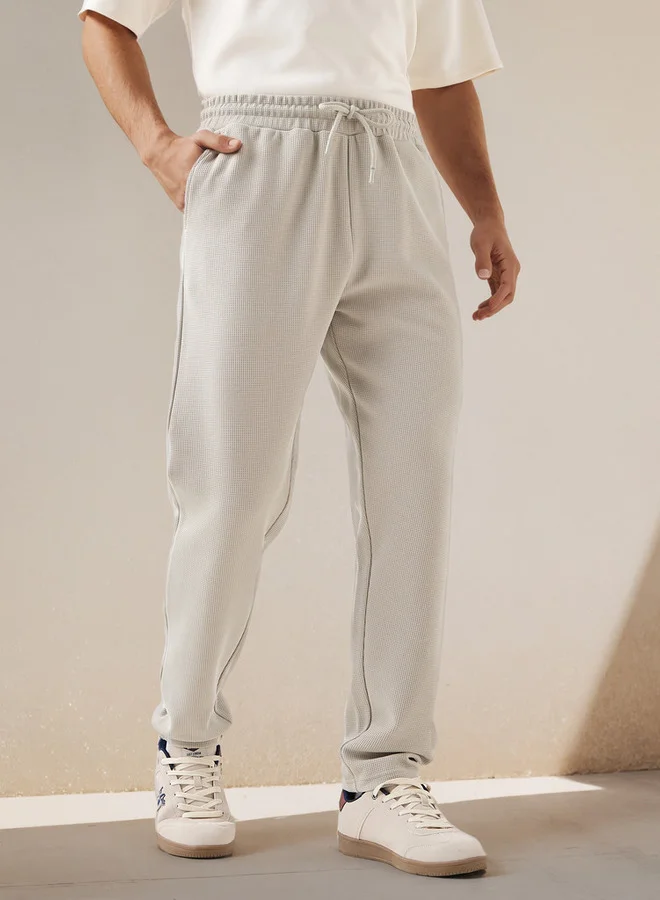 ADOT by Splash Textured Regular Fit Joggers