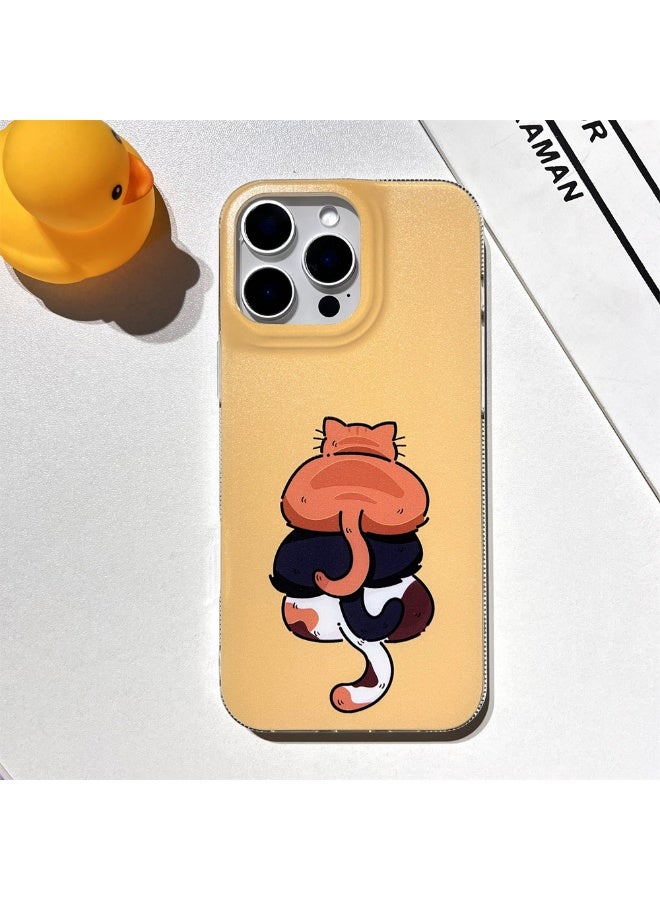 NIBEMINENT Cute Cats Are Stacked With Fun Protective TPU Case Cover For iPhone 14 Plus Clear - Image 2