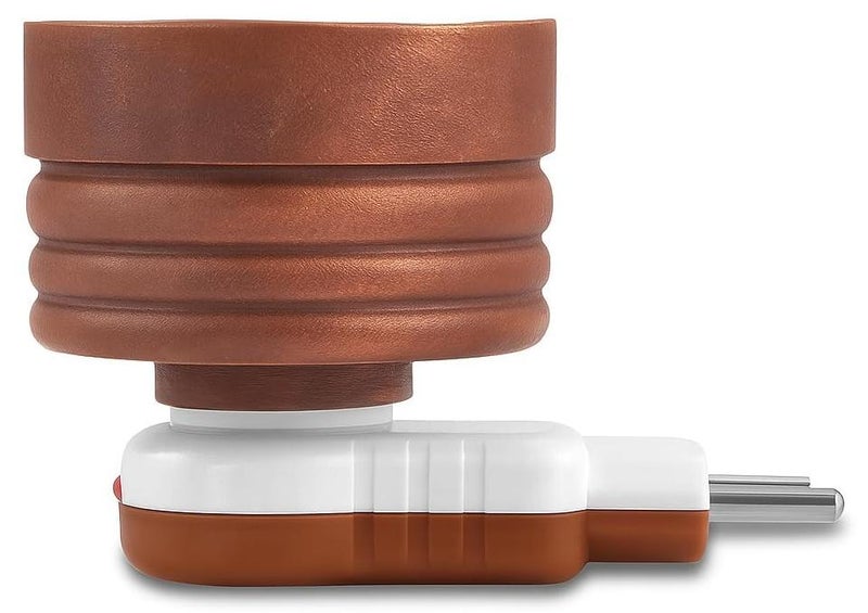 Zista داني خشب شيشام الكهربائي - موزع كامفور كهربائي فاخر للعبادة والعلاج بالروائح | موقد بخور، موزع عطر للمنزل والمكتب (بني، خشب شيشام) - Image 1