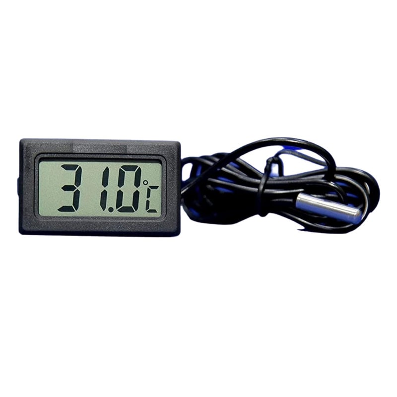 VCK Digital Thermometer with LCD for Fridges with Wired Probe | Plastic | Colour May Vary I ON/OFF OPTION AVAILABLE I C/F I -50 to +300 digree - Image 4