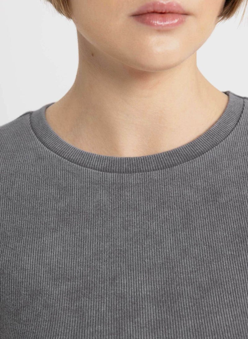 DeFacto Woman Fitted Short Sleeve T-Shirt  - Image 3