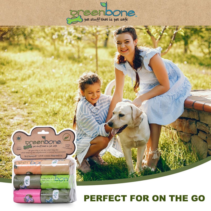 Greenbone BioBase Pet Poop Bags - 12 Rolls, 144 Bags - 13 Inch x 9 Inch - Image 5