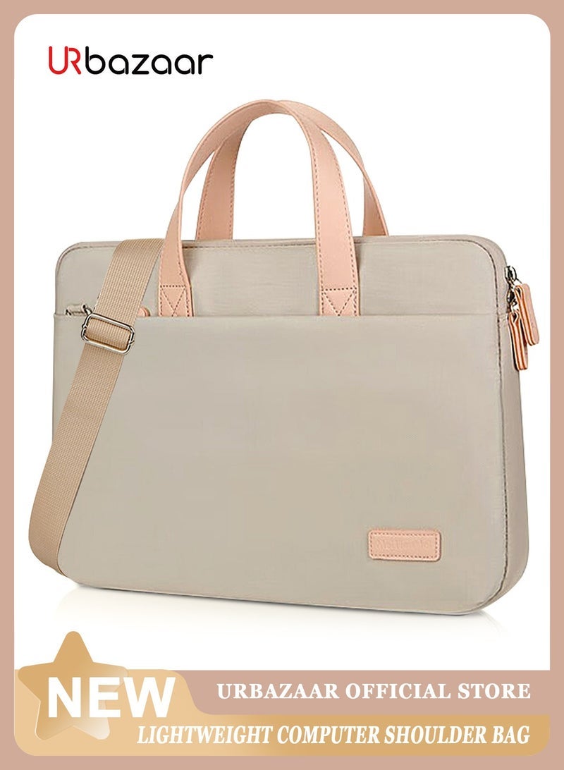 URbazaar Laptop Bag 15.6 Inch for Women Men Shoulder Bag with Cable Organize Bag Waterproof Laptop Sleeve Case Business Briefcase College 14-15.6 Inch Laptop Carrier - Image 1