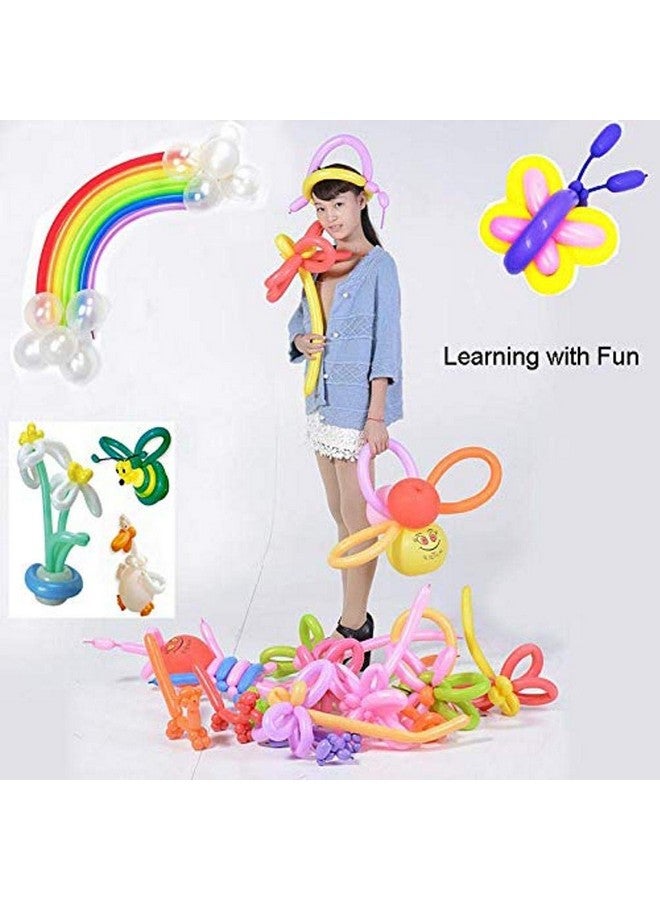 Infispace® Animals Kit Twisting Balloons 100pcs Latex Long Modelling Balloons Multicolor with 2 Free Air Pump (1 Big + 1 small) - Image 3