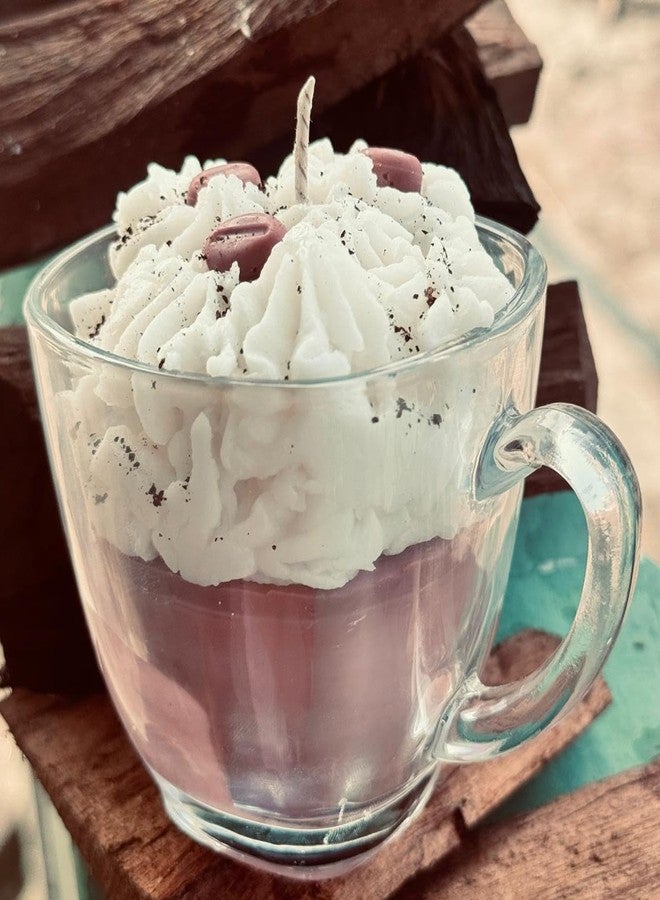SIMHANARA Hot Chocolate Mug Candle, Scented - Image 1