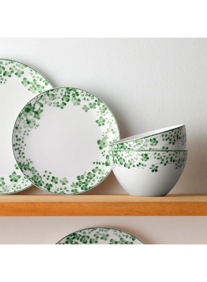 Noritake Bloomington Road Green 12 Piece Dinnerware Set Service for 4 - Image 3