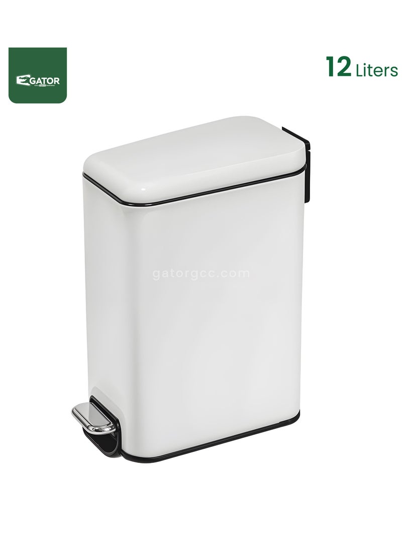 EKO EKO Stainless Steel Heavy Duty Brushed Fingerprint Proof  12L White - Image 1