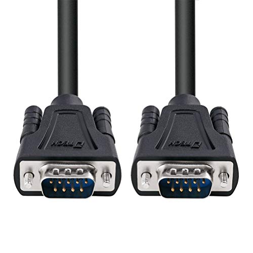 DTech DB9 9 Pin Serial Cable 6ft Male to Male RS232 Straight Through - Image 2