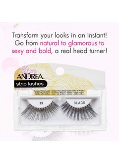 Andrea False Lashes Style 23 Black 4 Pairs  - Image 4