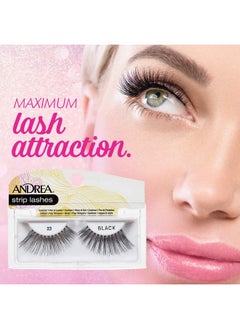 Andrea False Lashes Style 23 Black 4 Pairs  - Image 3