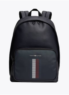 TOMMY HILFIGER Men's Dome Backpack - Faux Leather, Blue  - Image 1