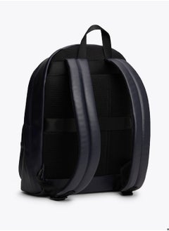 TOMMY HILFIGER Men's Dome Backpack - Faux Leather, Blue  - Image 4