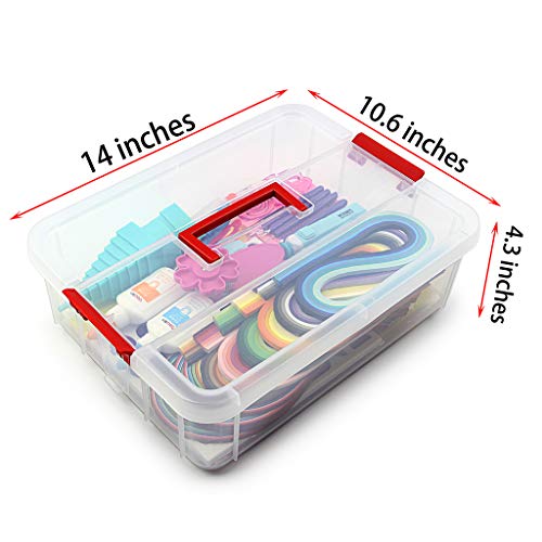 MDLUU Paper Quilling Kit with 1860 Strips and Quilling Tools and Storage Box, Paper Quilling Craft Great for DIY Learning Class, Home Decoration, Birthday Gift - Image 2