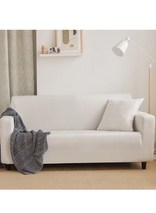 Sharpdo Plain White Stretch Sofa Cover-Complimentary Pillow Cover - pzsku/ZC7387F08ACFAAEC6DF85Z/45/_/1679997669/46319b44-95c6-49d7-a666-5ea21df97e32