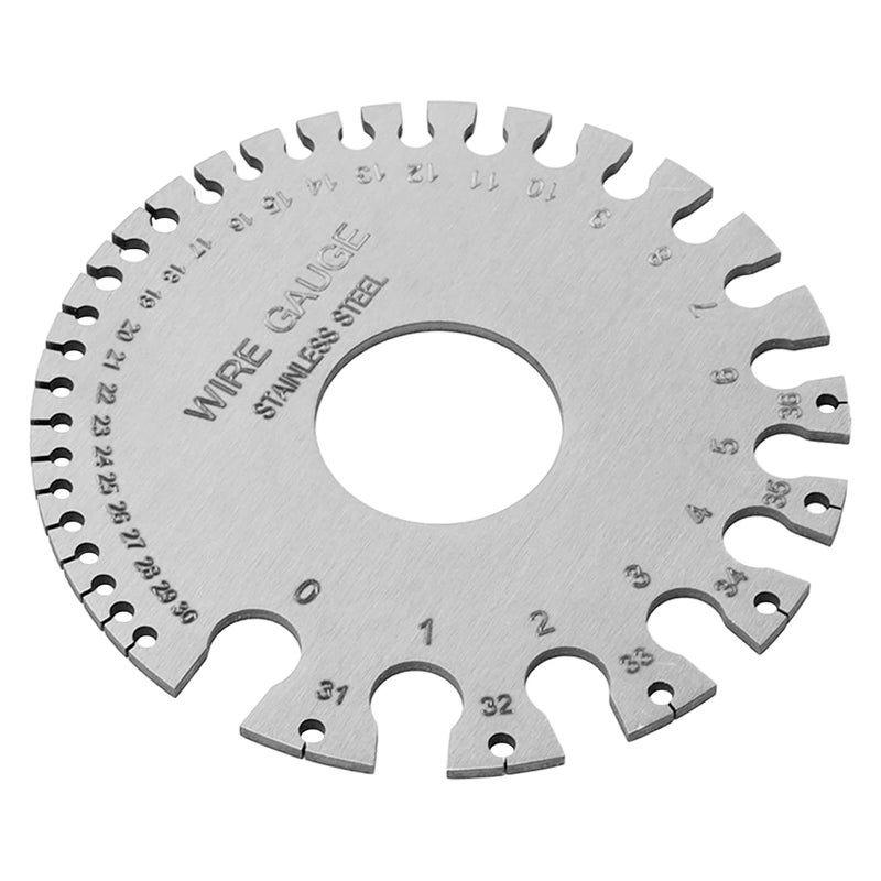 مقياس سمك اللحام من الفولاذ المقاوم للصدأ النوع 1، قطعتان، متين، مقاوم للصدأ، بمقياس محفور واضح - Image 4