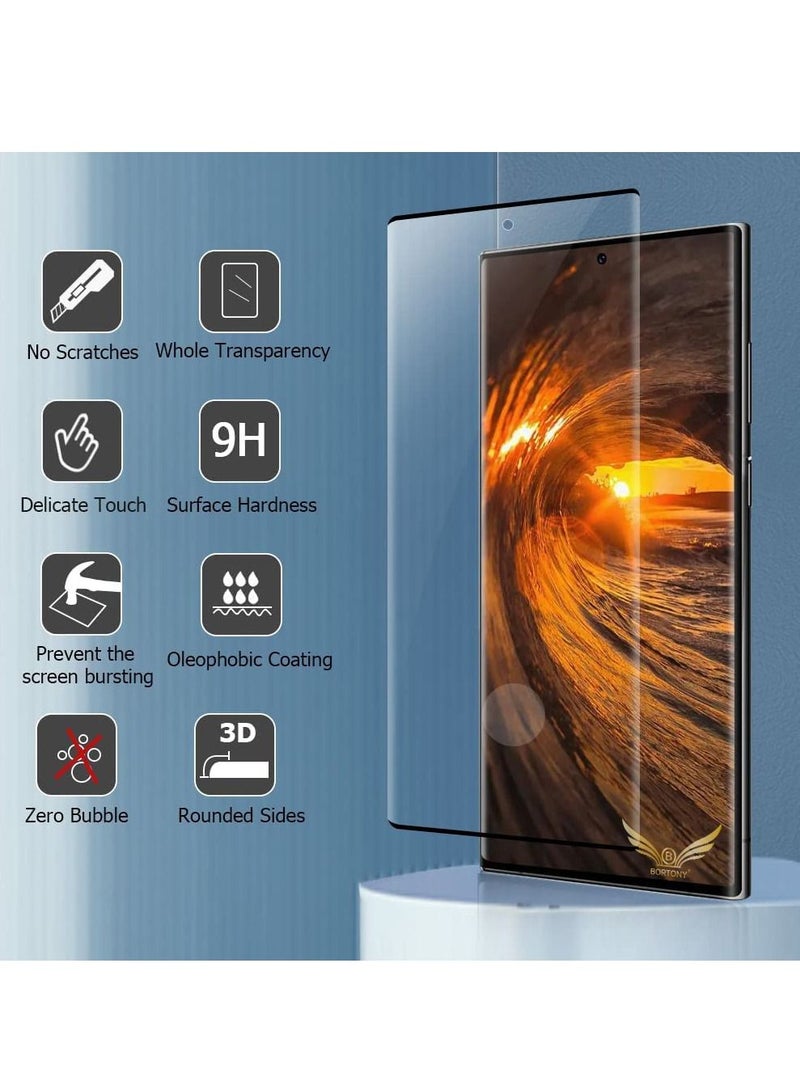 Galaxy S23 Ultra Screen Protector 3D Curved Flexible Film Easy Installation Bubble Free Scratch Resistant Anti-Fingerprint Full Screen Coverage Compatible with Samsung Galaxy S23 Ultra