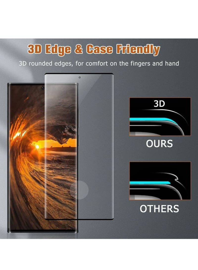 Galaxy S23 Ultra Screen Protector 3D Curved Flexible Film Easy Installation Bubble Free Scratch Resistant Anti-Fingerprint Full Screen Coverage Compatible with Samsung Galaxy S23 Ultra