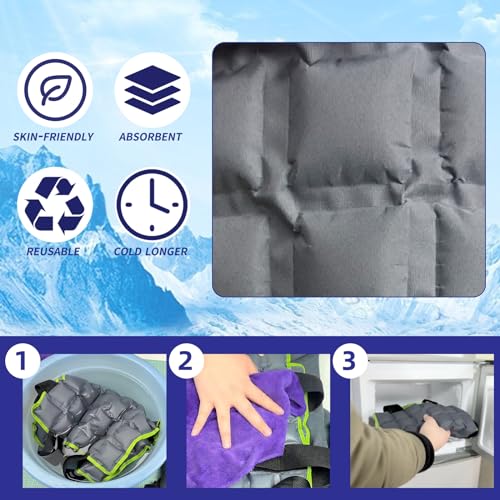 Mrice MR.ICE Cooling Vest for Men & Women, Adjustable Ice Vest for Motorcycle, Workers, Sports, Outdoor, Heat Relief - Image 3