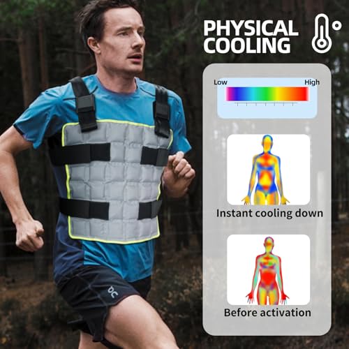 Mrice MR.ICE Cooling Vest for Men & Women, Adjustable Ice Vest for Motorcycle, Workers, Sports, Outdoor, Heat Relief - Image 2