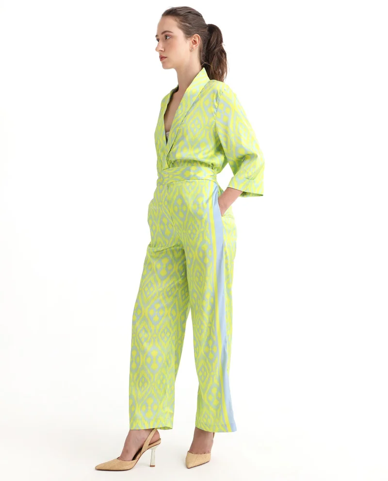 Rareism Women's Statement Stripe Satin Trouser