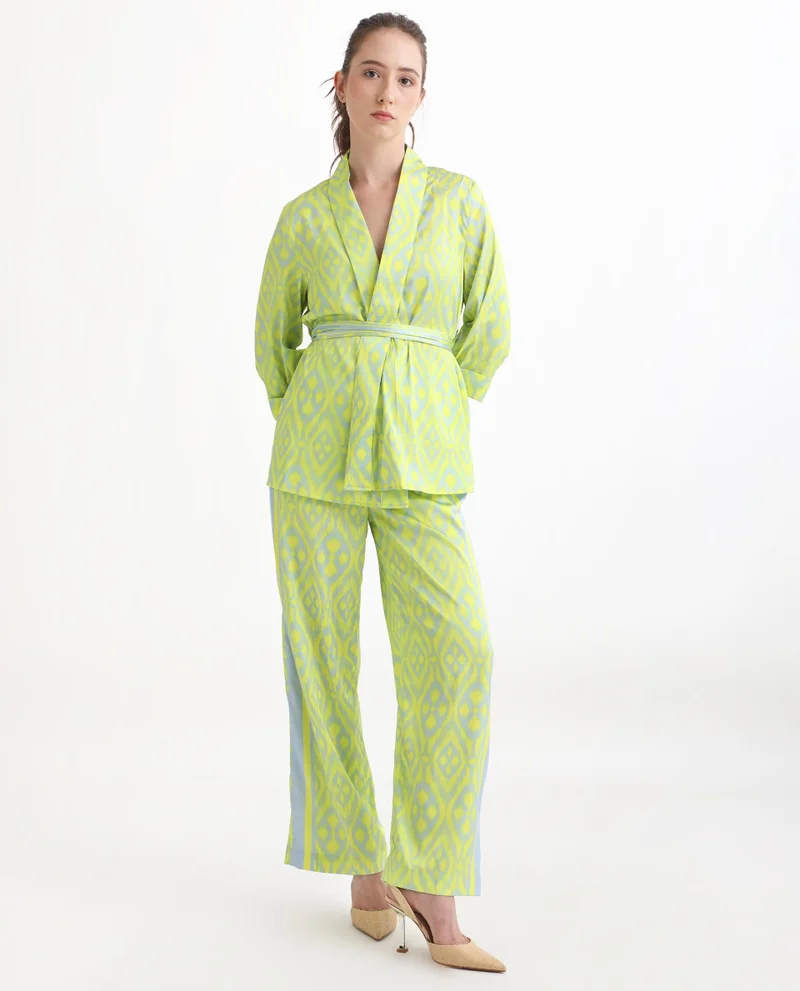 Rareism Women's Statement Stripe Satin Trouser
