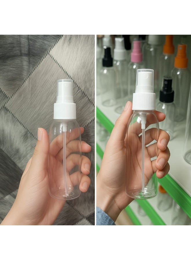 10-Pack Refillable Spray Bottles – 100ml | Leakproof Clear Plastic Bottles for Cleaning, Disinfectant, Perfume, and More - Image 2
