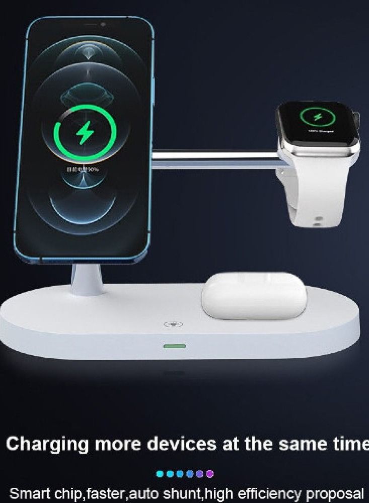 dleel Wireless charging base 5 in 1 to charge all kinds of devices + smart watches + headphones that support wireless charging - Image 2