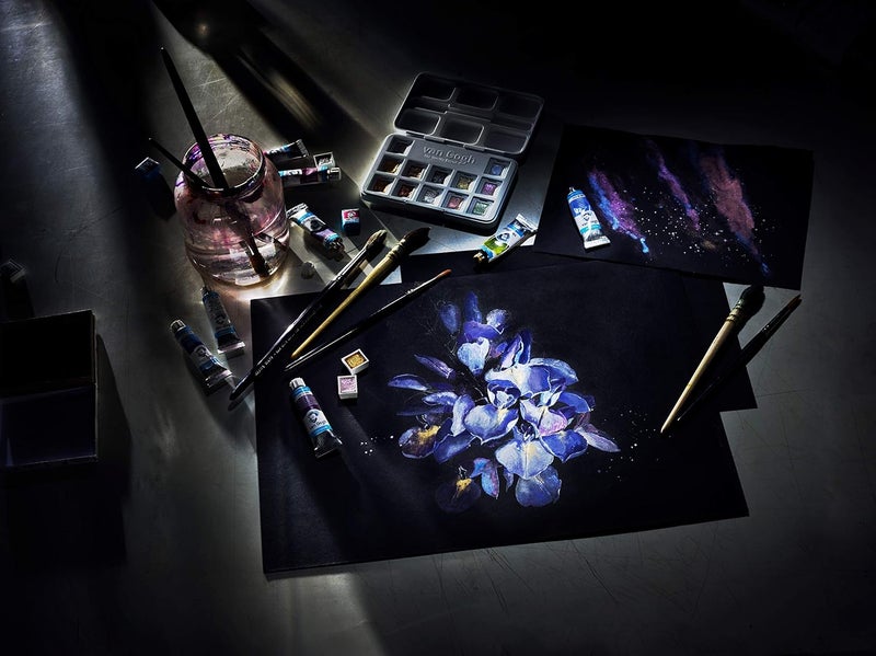 Talens ROYAL TALENS VAN GOGH Black Water Colour Paper Pad 360gsm 12 sheets A4 - Image 2