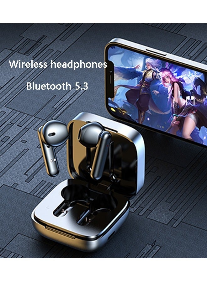 Bukela Wireless Bluetooth Earphones,Active Noise Cancelling Earbuds,LED Charging Case K60 Bluetooth 5.3 Bass Boost True Wireless Earbud Headphones with Built-in Mic for iPhone,Android,Windows,iOS - Image 4